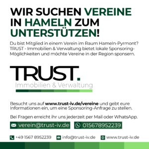 Unterstützung für Vereine in Hameln-Pyrmont!